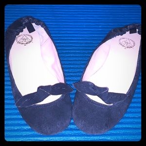 Gap navy blue ballet slippers